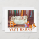 Search for woodland birth announcement cards Fox