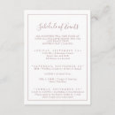 Search for event timeline enclosure cards Bride