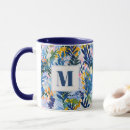 Search for royal blue monogram mugs Floral