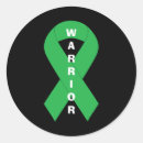 Search for green ribbon awareness stickers Anxiety