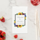 Search for sunflower wedding napkins Autumn