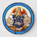 Search for stained glass clocks Angel