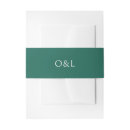 Search for green invitation belly bands Minimalist