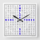 Search for puzzle clocks Blue
