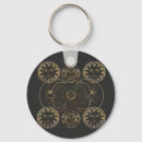 Search for sun and stars key rings Gold