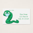 Search for worm business cards Cute