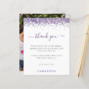 Search for purple bridal thank you cards Script