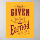Search for earnings posters Typography