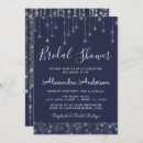 Search for navy and silver bridal shower invitations For her