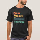 Search for eat sleep cricket tshirts Ball