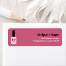 Search for nail return address labels Pink