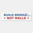 Search for build the wall bumper stickers Political