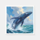 Search for blue whale napkins Animal