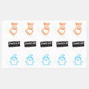 Search for round glossy stickers Spooky