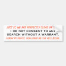 Search for search bumper stickers Warrant