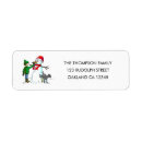 Search for winter snowman return address labels Xmas