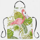 Search for pink flamingo aprons Watercolor