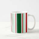 Search for red striped mugs Red and green