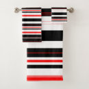 Search for black red white bath towels Blue
