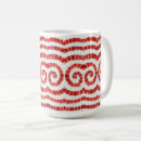 Search for red and white mugs Watercolor