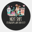 Search for night shift stickers Funny