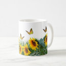 Search for floral butterfly mugs Sunflower