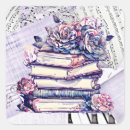 Search for vintage books stickers Flowers