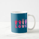 Search for hand sign mugs Men