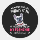 Search for love french bulldog stickers Pink
