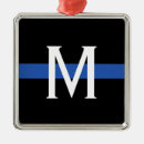 Search for top of the line christmas tree decorations Thin blue line