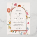 Search for bright color wedding invitations Watercolor floral