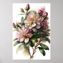 Search for rhododendron art Pink flowers