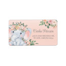 Search for pink elephant baby shower return address labels Safari