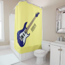 Search for guitar shower curtains Electric