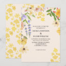 Search for pastel yellow wedding invitations Wildflower