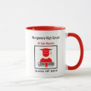 Search for red and black mugs High school