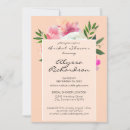 Search for pink white bridal shower invitations Elegant