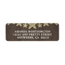 Search for rustic nautical return address labels Starfish