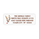 Search for antlers return address labels Minimalist