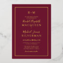 Search for luxurious wedding invitations Real gold foil