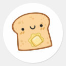 Search for buttered toast stickers Kawaii