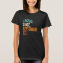 Search for legend since 1971 tshirts September