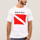Search for rescue diver tshirts Scuba