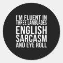 Search for fluent stickers Sarcasm
