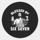 Search for number six stickers Seven