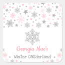 Search for winter birthday stickers Silver glitter