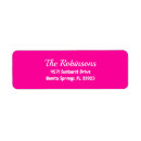 Search for neon pink return address labels Bold