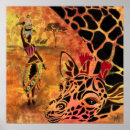 Search for giraffe painting posters Africa