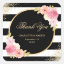 Search for black and pink wedding stickers Floral