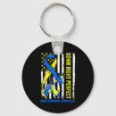 Search for down syndrome key rings Blue